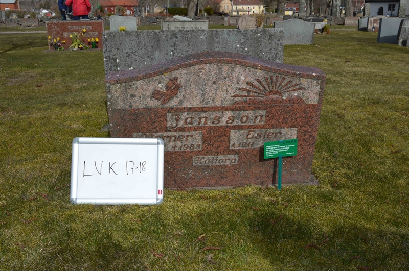 Grave number: LV K    17, 18
