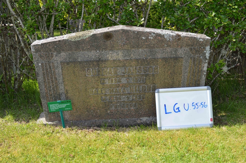 Grave number: LG U    55, 56
