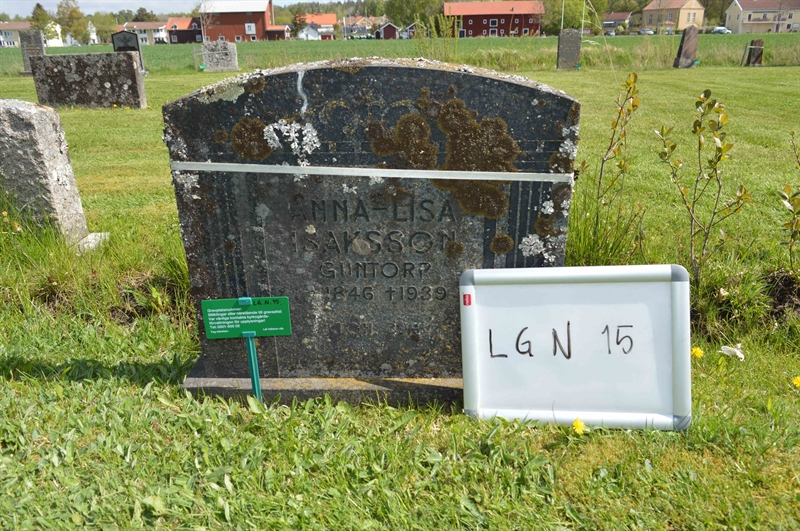 Grave number: LG N    15