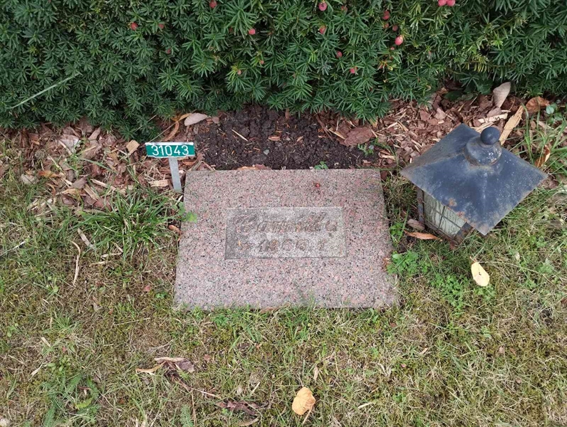 Grave number: NÅ 31    39