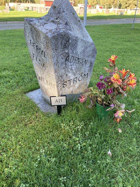 Grave number: 1 NA    21