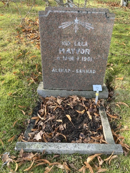 Grave number: Ö NK A    74