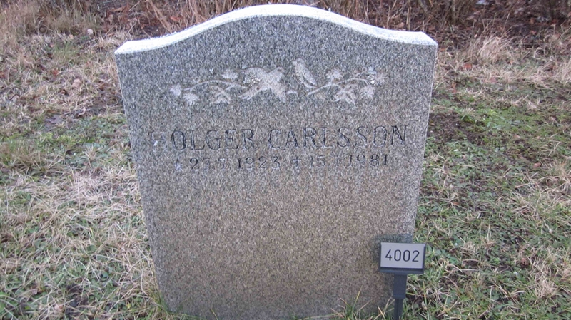 Grave number: KG NK  4002