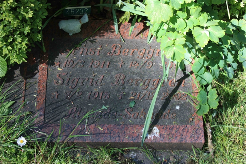 Grave number: Ö 46   232