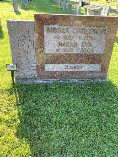 Grave number: 1 NA    71