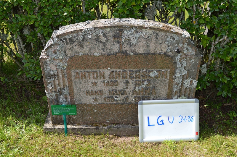 Grave number: LG U    34, 35