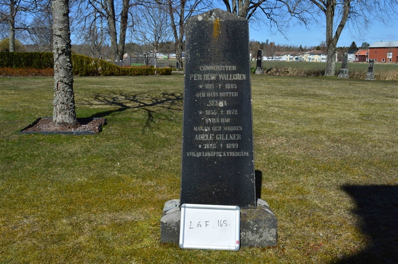 Grave number: LG F   165