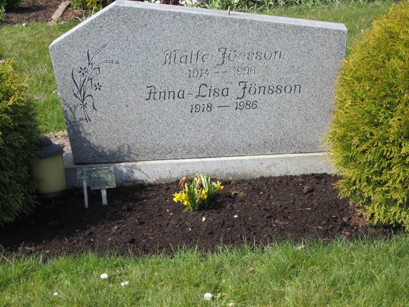 Grave number: 2 9    42