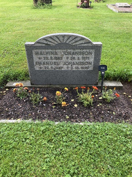 Grave number: 1 14    65