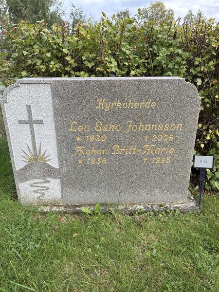 Gravnummer: 1 G    94