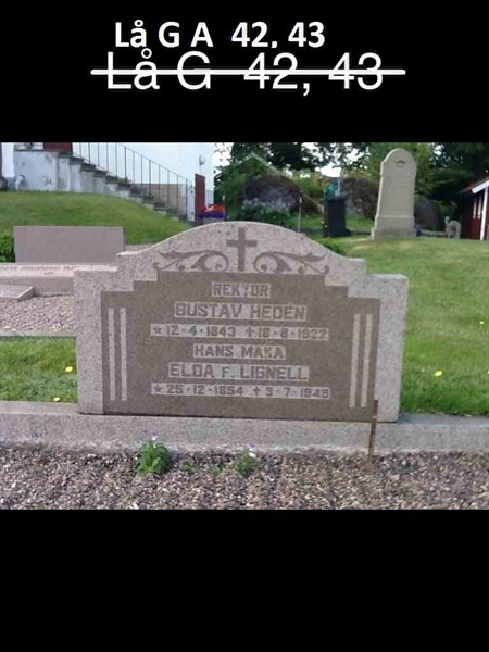 Grave number: Lå G A    42, 43