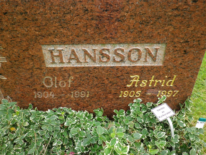 Grave number: VI K   187, 188