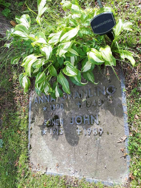 Gravnummer: NK A A   208