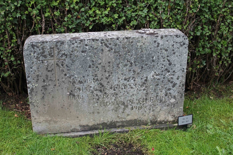 Grave number: A B  161, 162
