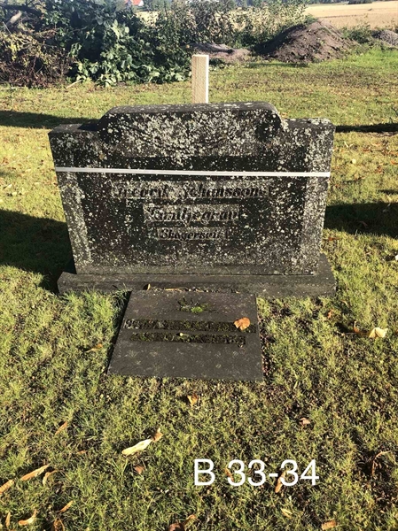 Grave number: AK B    33, 34