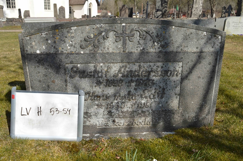 Grave number: LV H    53, 54