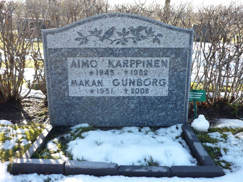 Grave number: B VÄ 298, 299