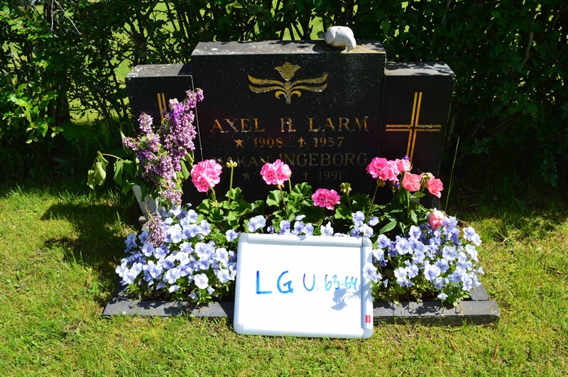 Grave number: LG U    63, 64