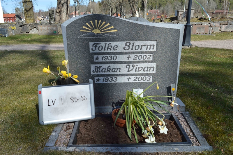 Grave number: LV I    85, 86