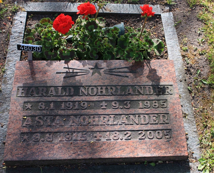 Grave number: Ö 46    30