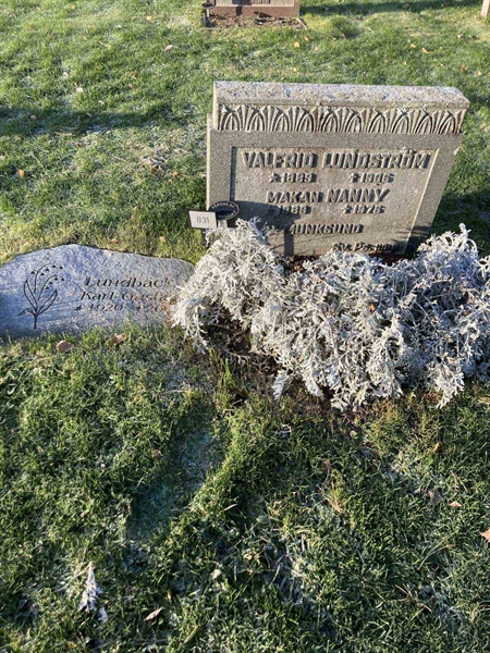 Grave number: 1 NB    31