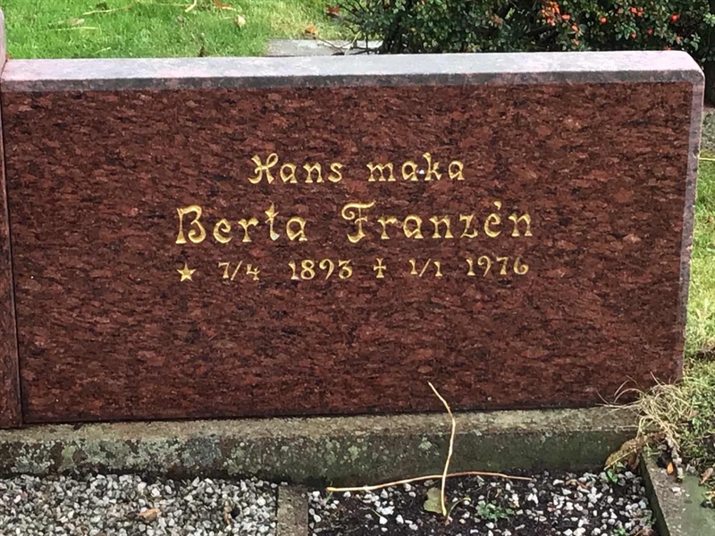 Grave number: SK 1 02  155