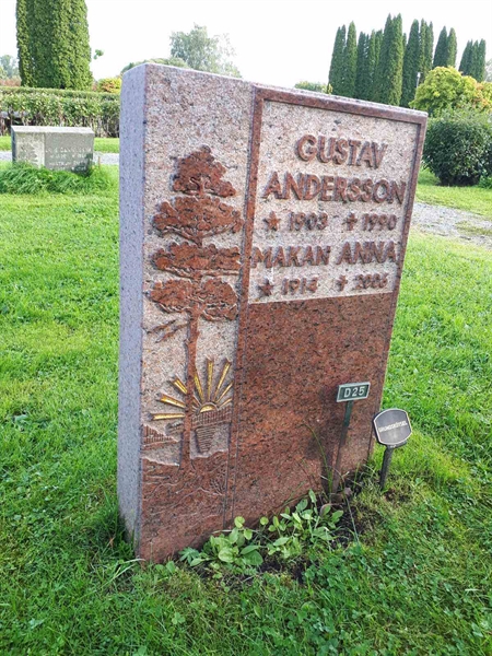 Gravnummer: NK F D    25