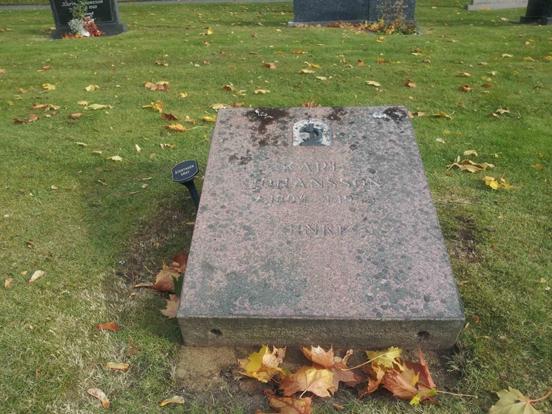 Grave number: Bk G   939