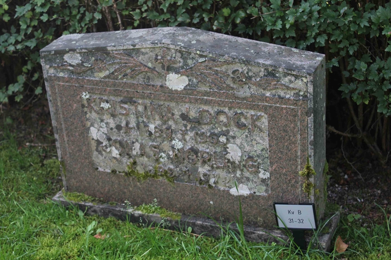Grave number: A B   31, 32