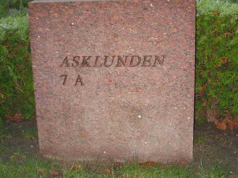 Grave number: NK 7A ASKL     8