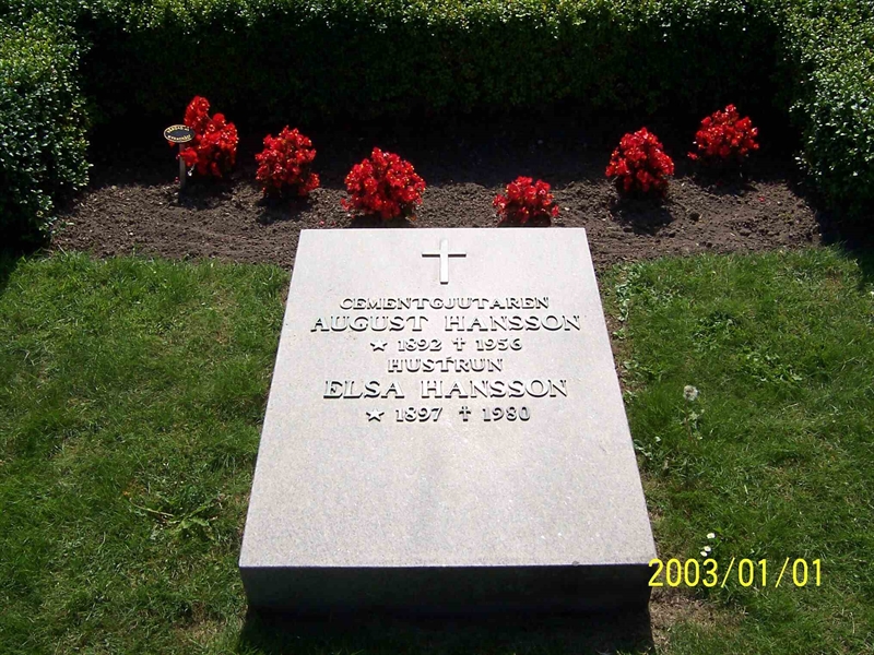 Grave number: 1 3 1C    39, 40