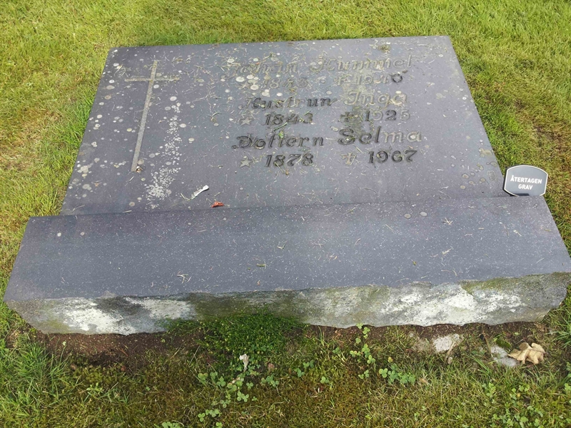Grave number: Bk D   472, 473