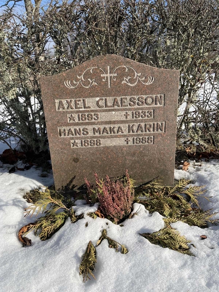 Gravnummer: SJ G    58, 59