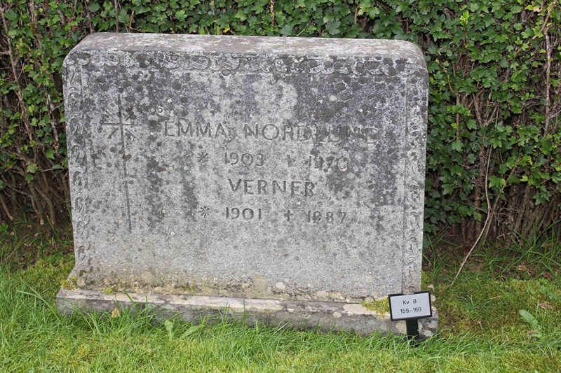 Grave number: A B  159, 160
