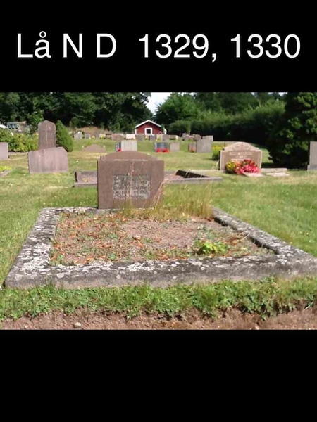 Grave number: Lå N D  1329, 1330