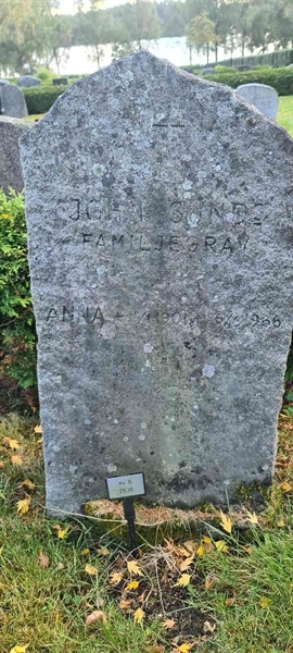 Grave number: M G   25, 26