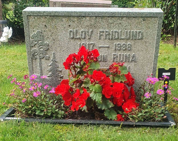 Grave number: 2 1 616