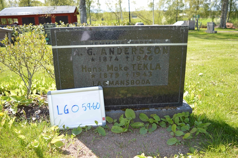 Grave number: LG O    59, 60