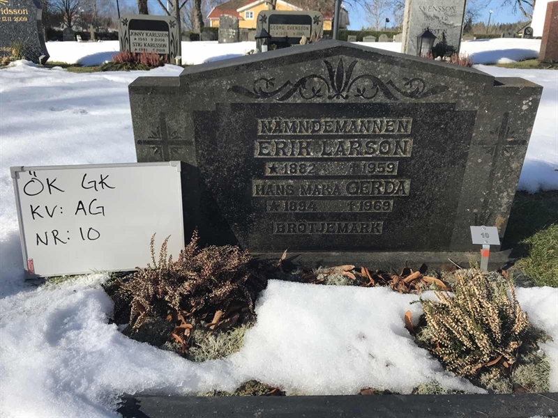 Grave number: Ö GK AG    10