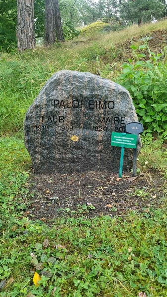 Grave number: 1 13     6