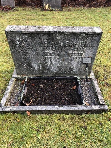 Grave number: 1 B1   103-104