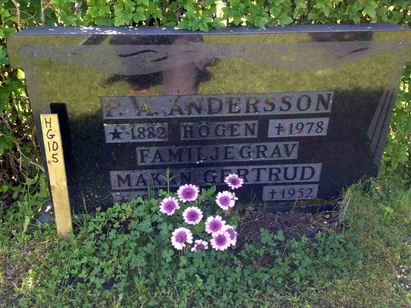 Grave number: HG 10     5
