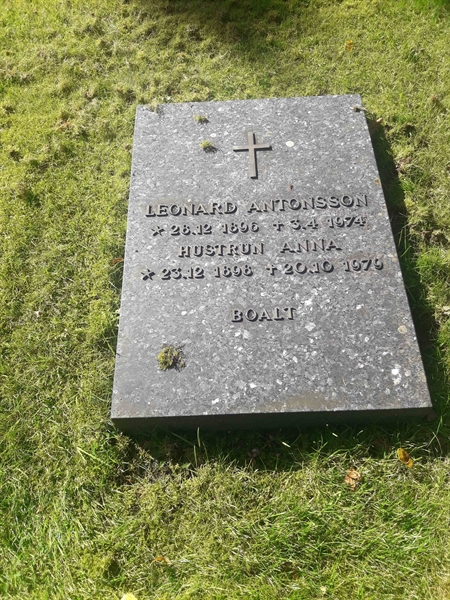 Grave number: NK D   289, 290