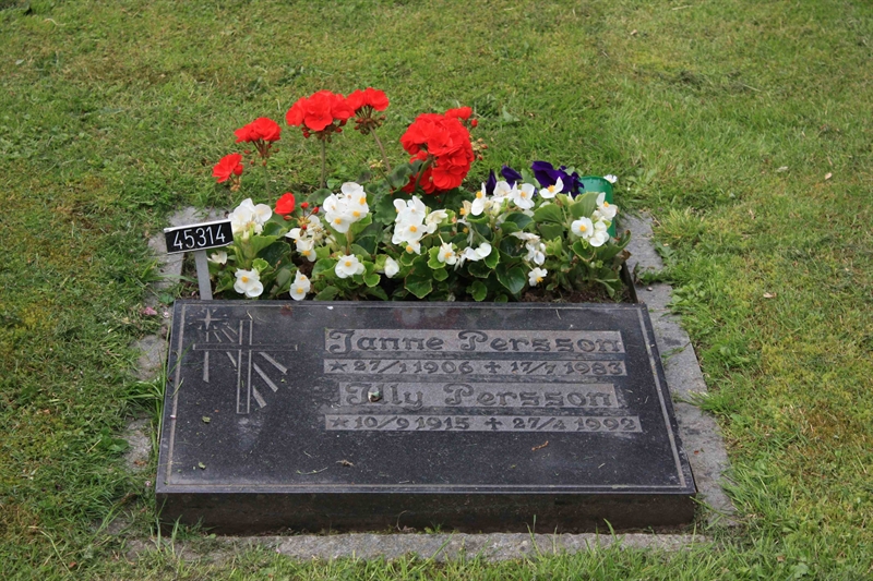 Grave number: Ö 45   314