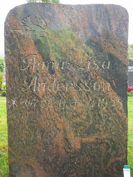 Grave number: OS ÖK   820