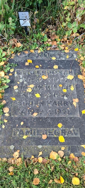 Grave number: M D  147, 148