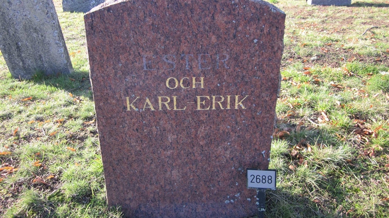 Grave number: KG G  2688, 2689