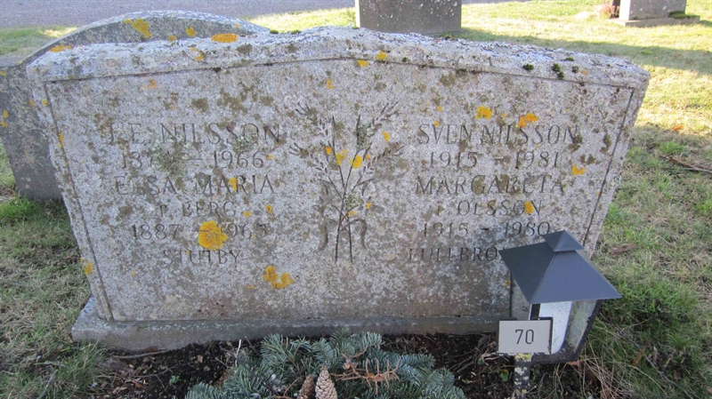 Grave number: KG C    69, 70