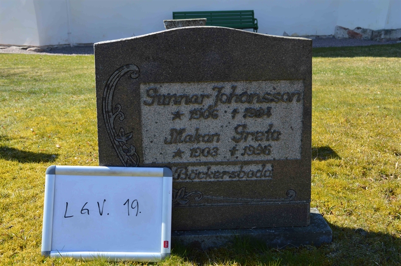 Grave number: LG V    19