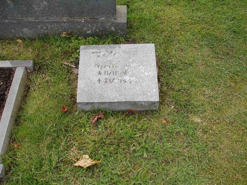 Grave number: FG H    17